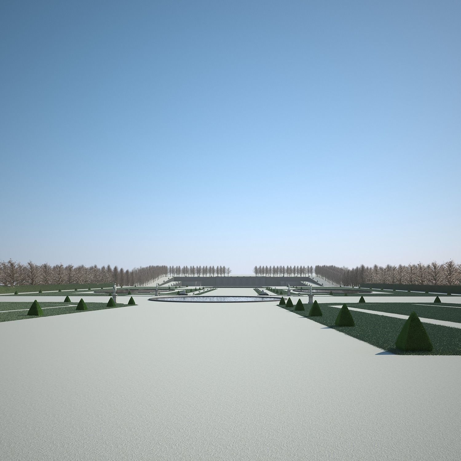 Chateau and Garden 3D model_33