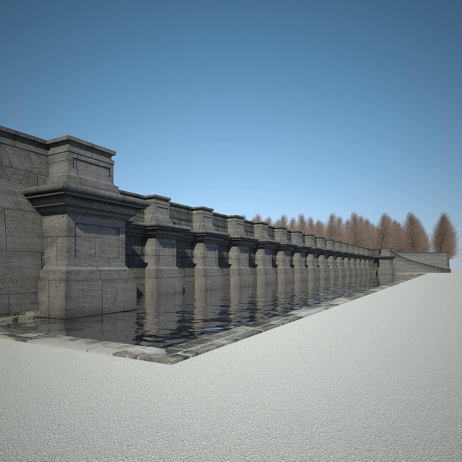 Chateau and Garden 3D model_46