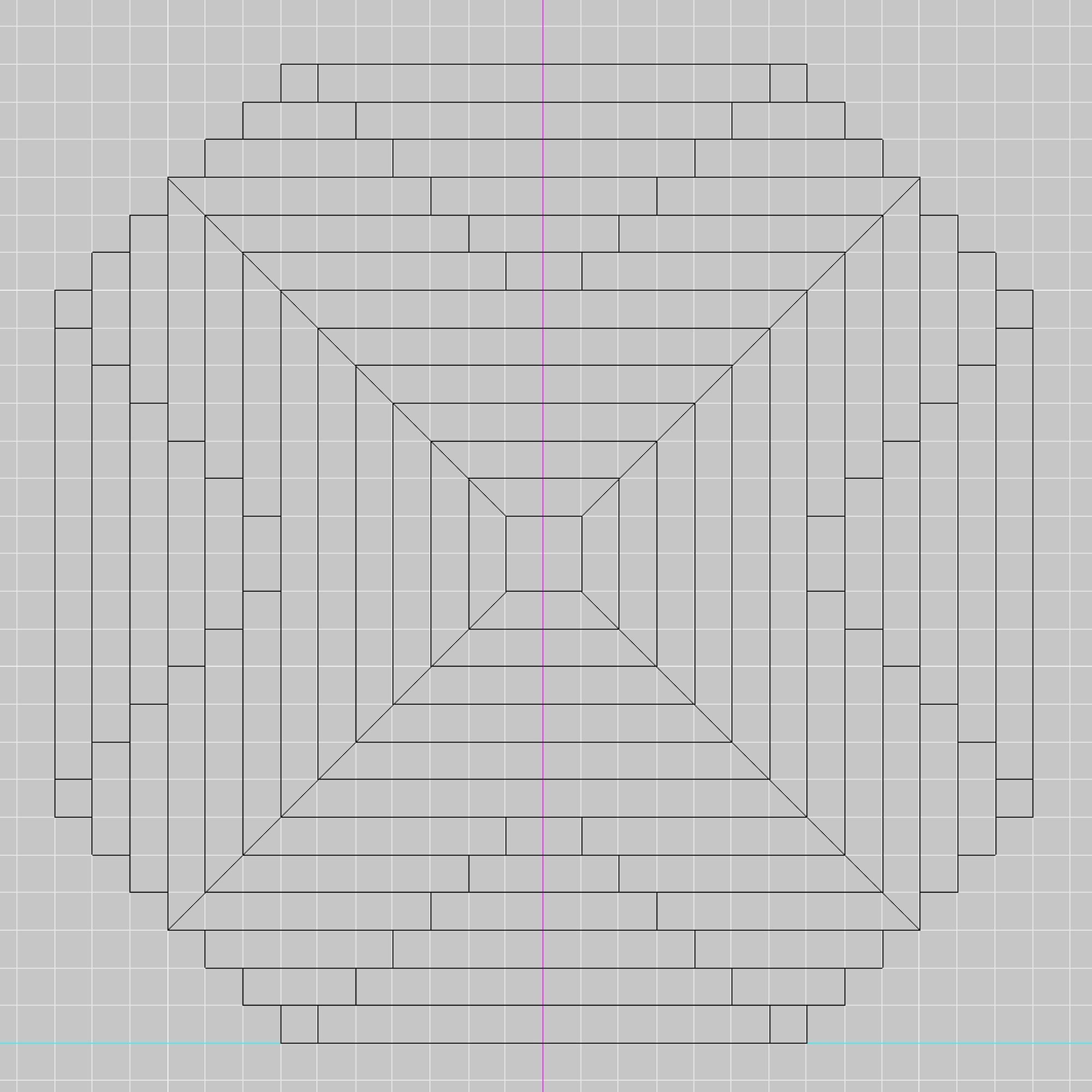 Relief wooden cube 3D model_4