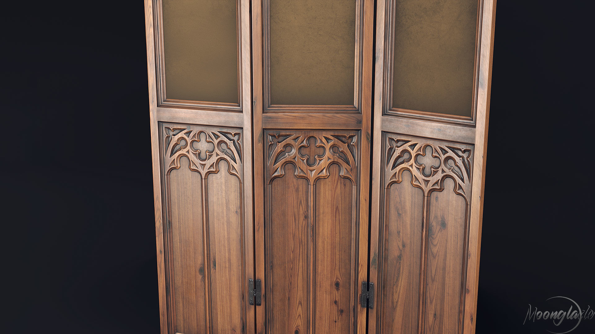 Gothic Furniture 2 Low-poly 3D model_9
