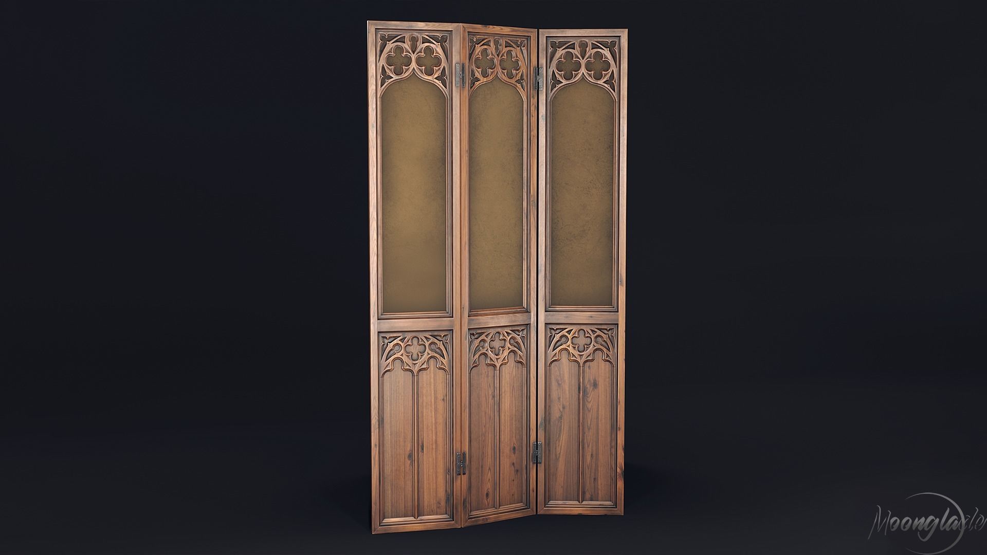 Gothic Furniture 2 Low-poly 3D model_8