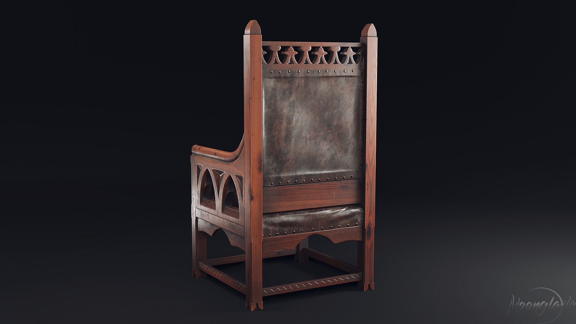 Gothic Furniture 2 Low-poly 3D model_19
