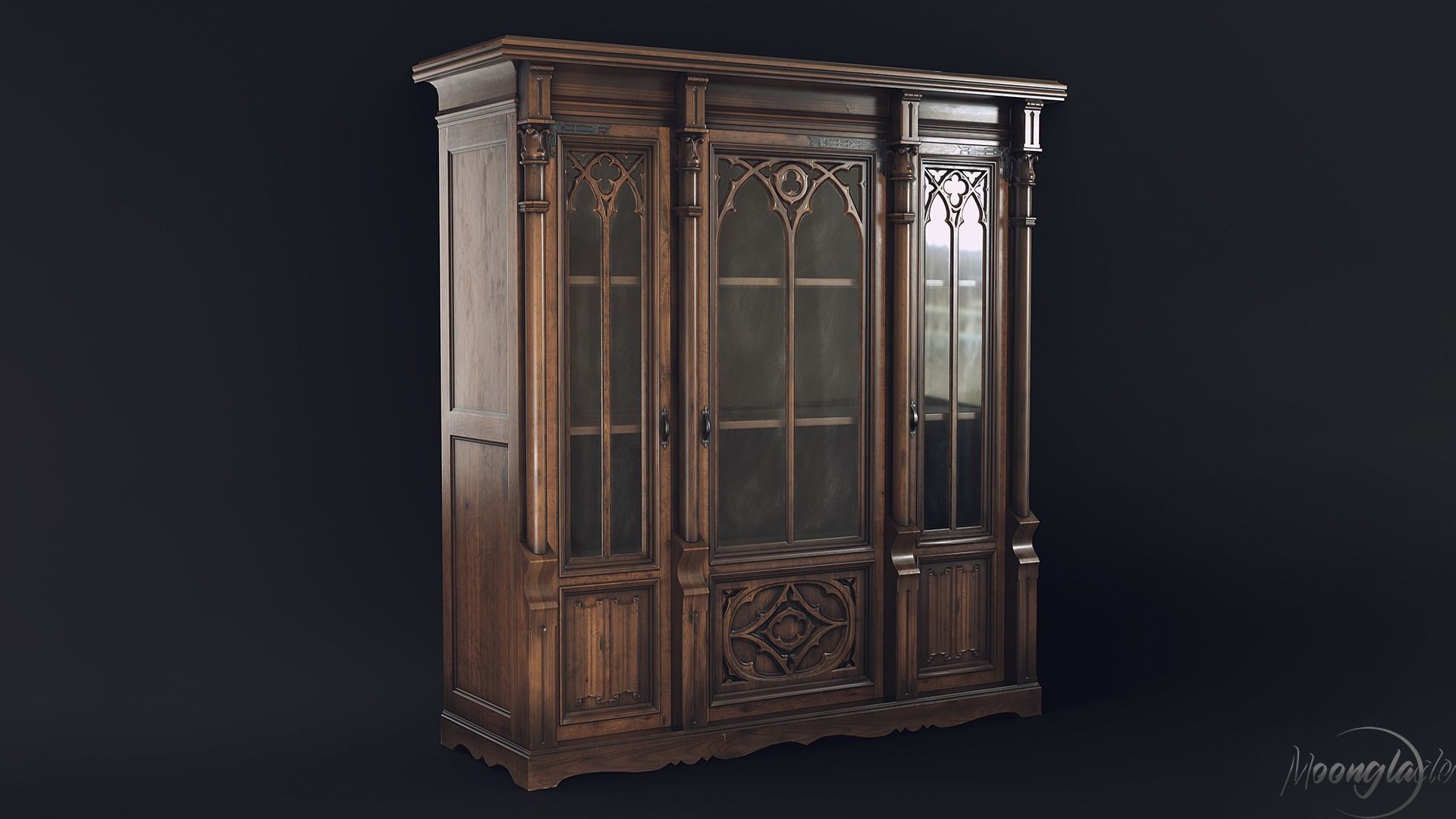 Gothic Furniture 2 Low-poly 3D model_15