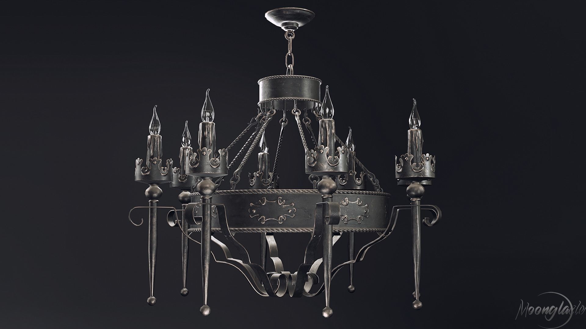 Gothic Furniture 2 Low-poly 3D model_11