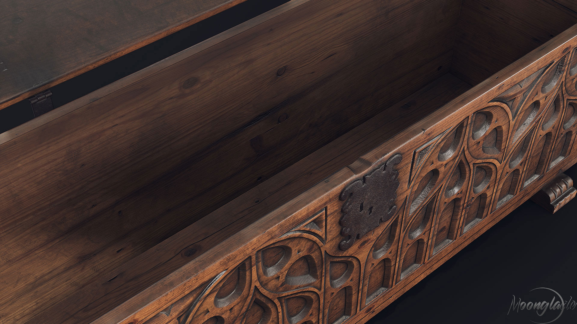 Gothic Furniture 2 Low-poly 3D model_7