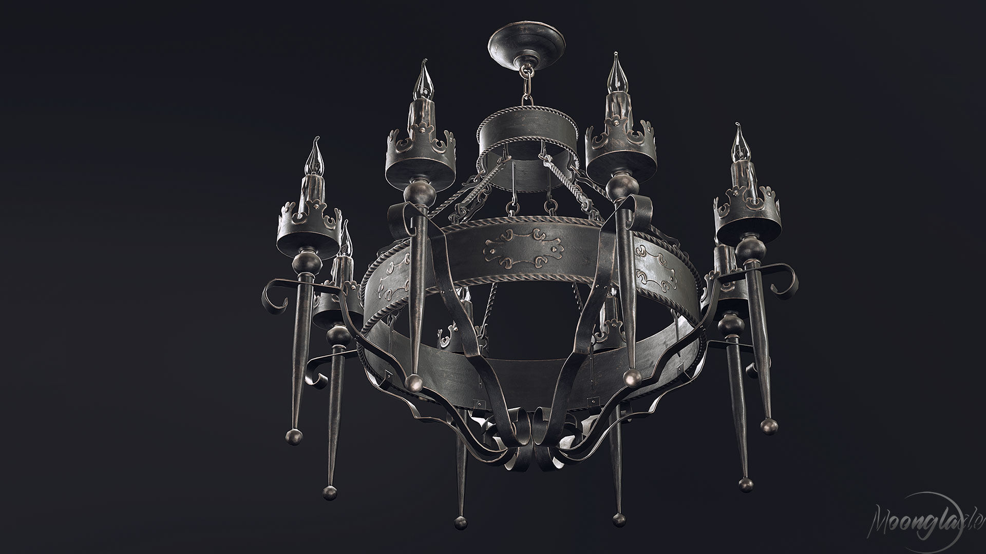 Gothic Furniture 2 Low-poly 3D model_12