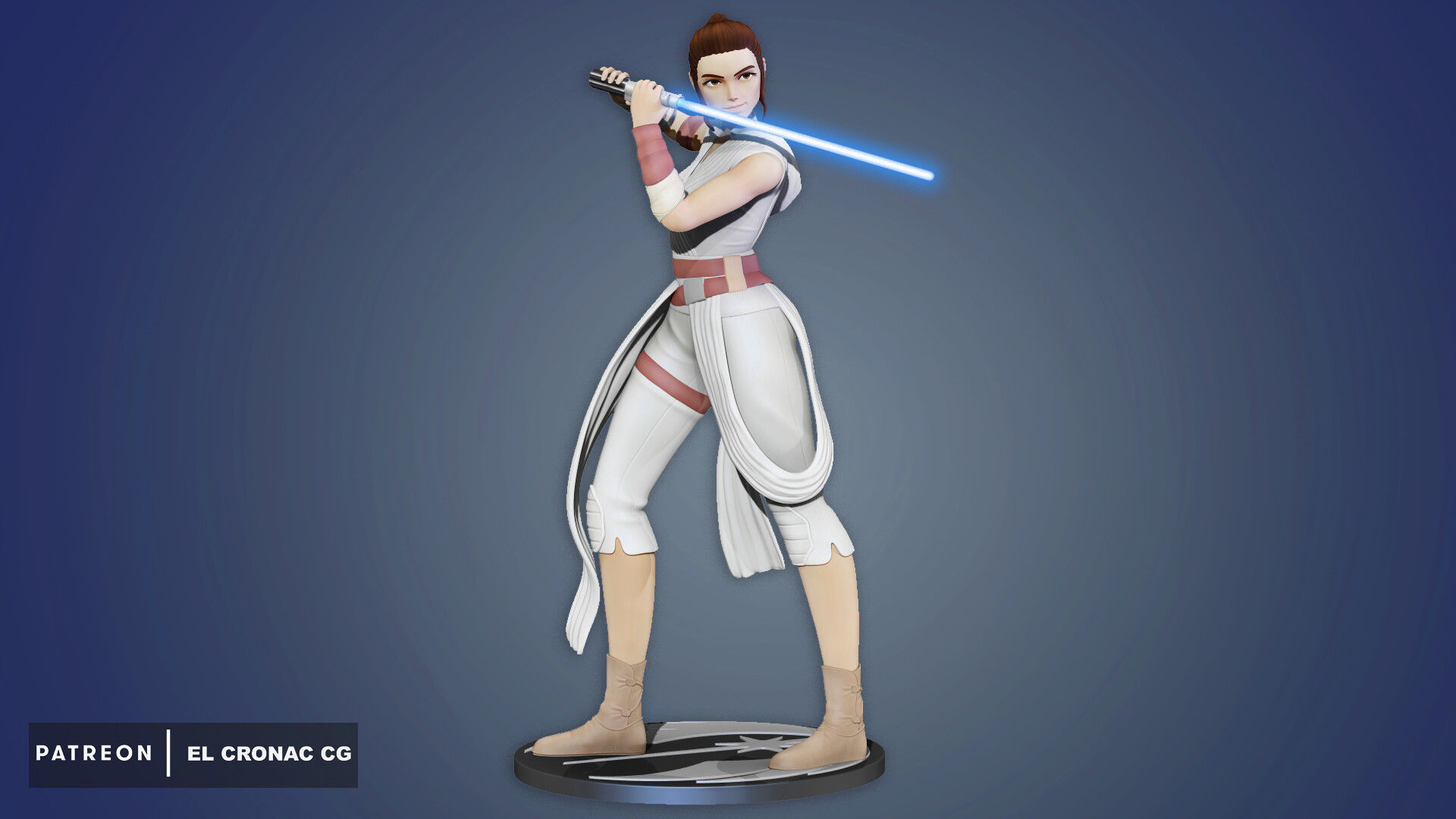 Rey - Star Wars 3D print model_2