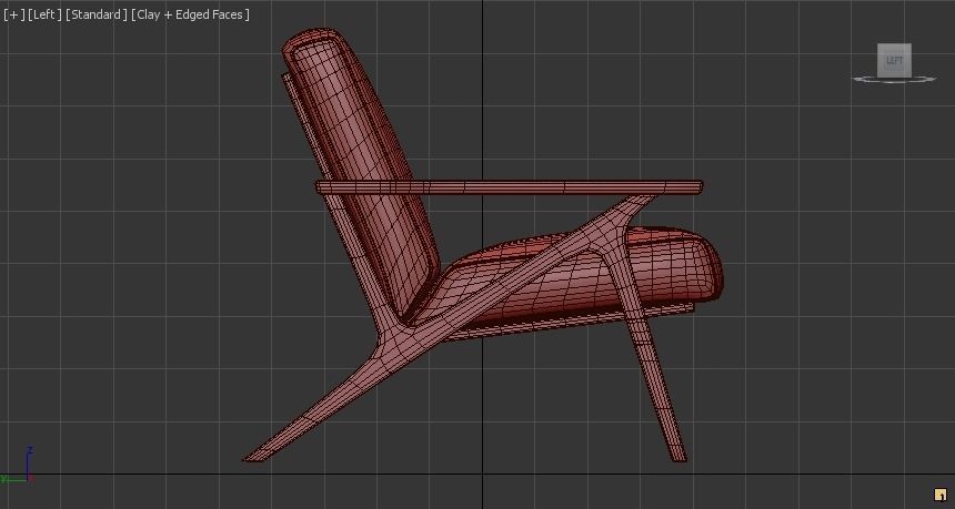 OTIO Lounge Chair Low-poly 3D model_7
