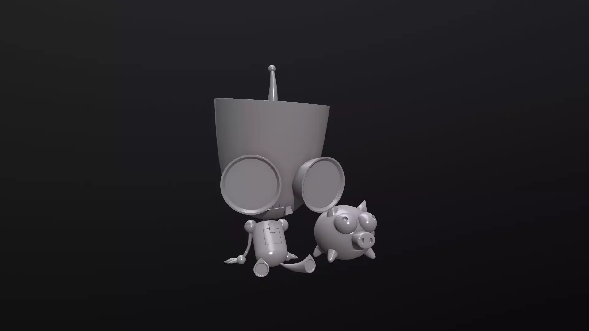 Gir - Invader Zim Free 3D print model_0