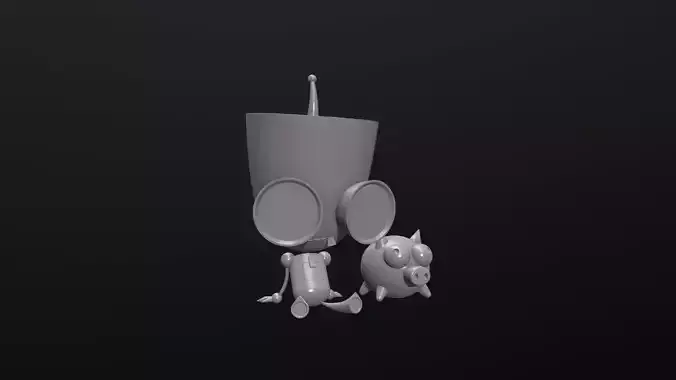 Gir - Invader Zim Free 3D print model