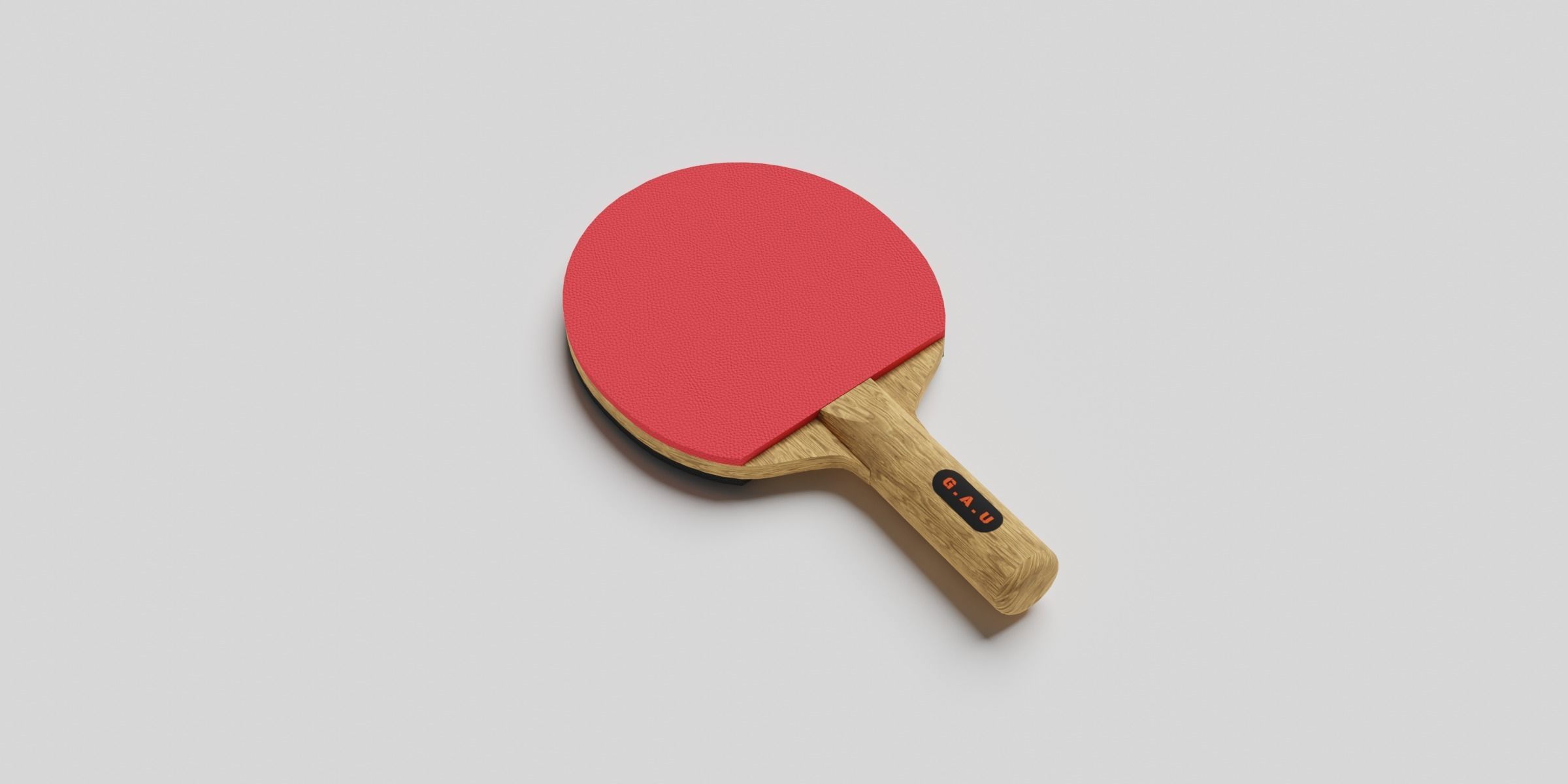 Table Tennis Set Low-poly 3D model_3