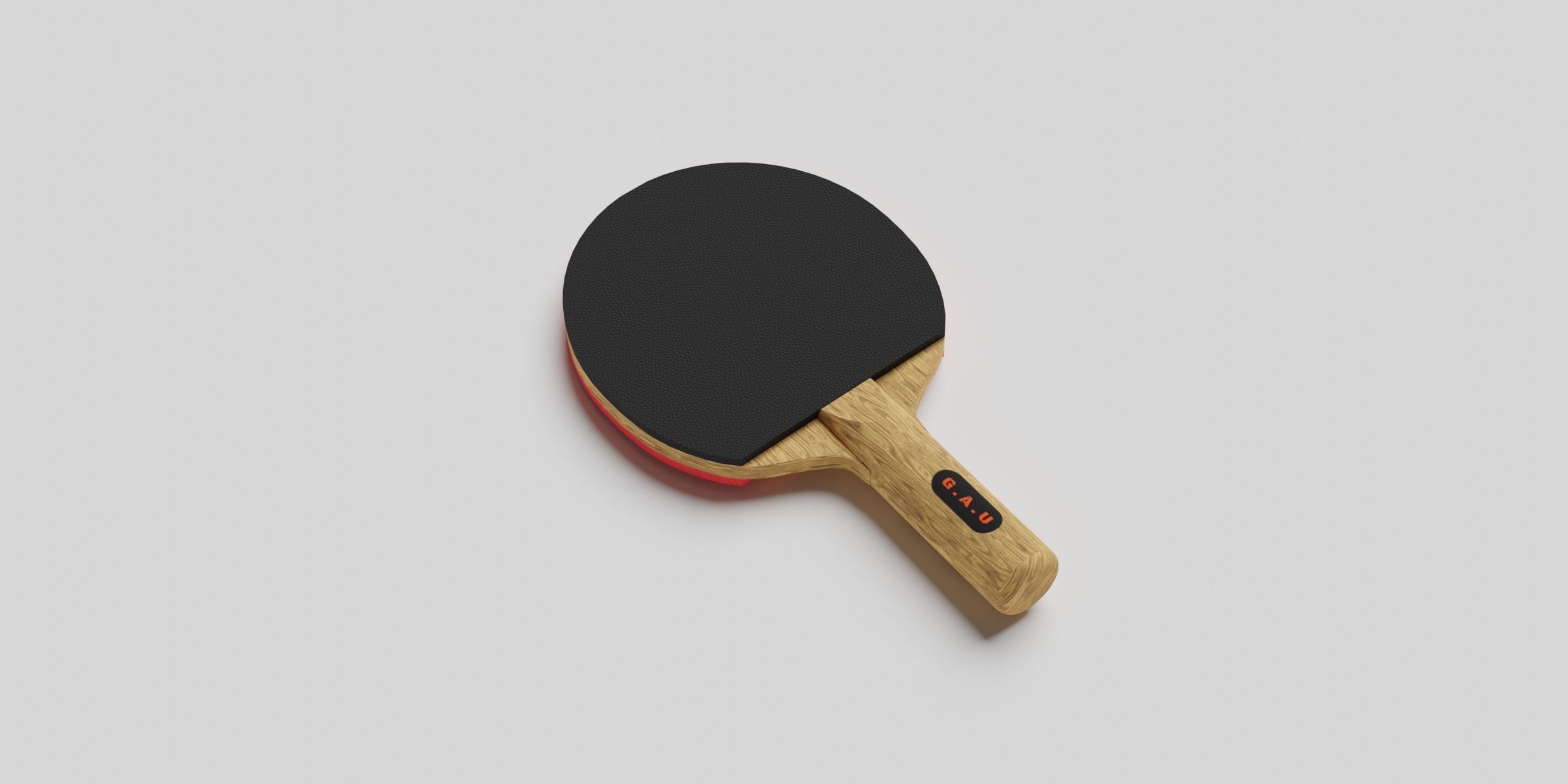 Table Tennis Set Low-poly 3D model_4