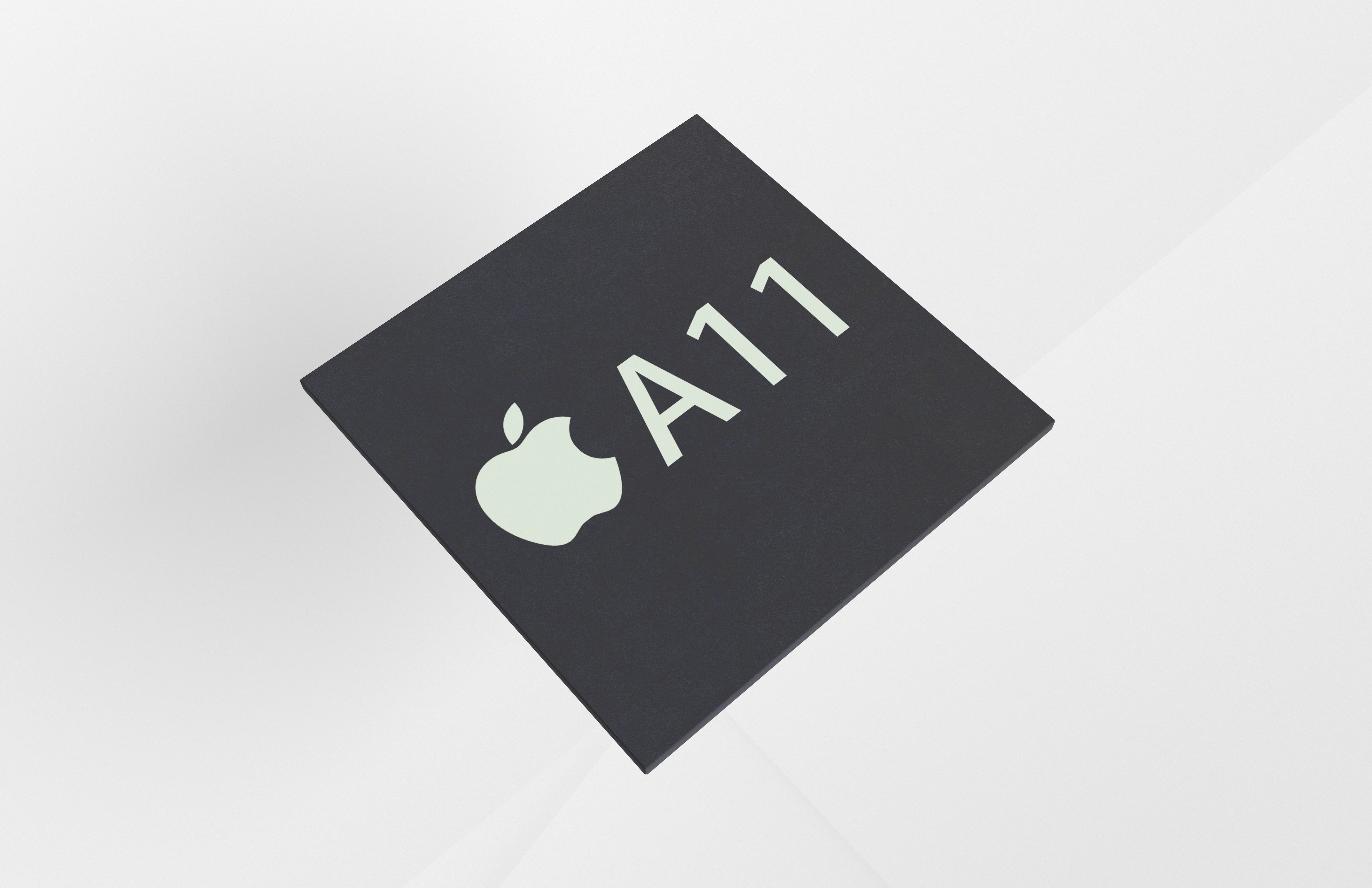 Apple CPU A11 Low-poly 3D model_4