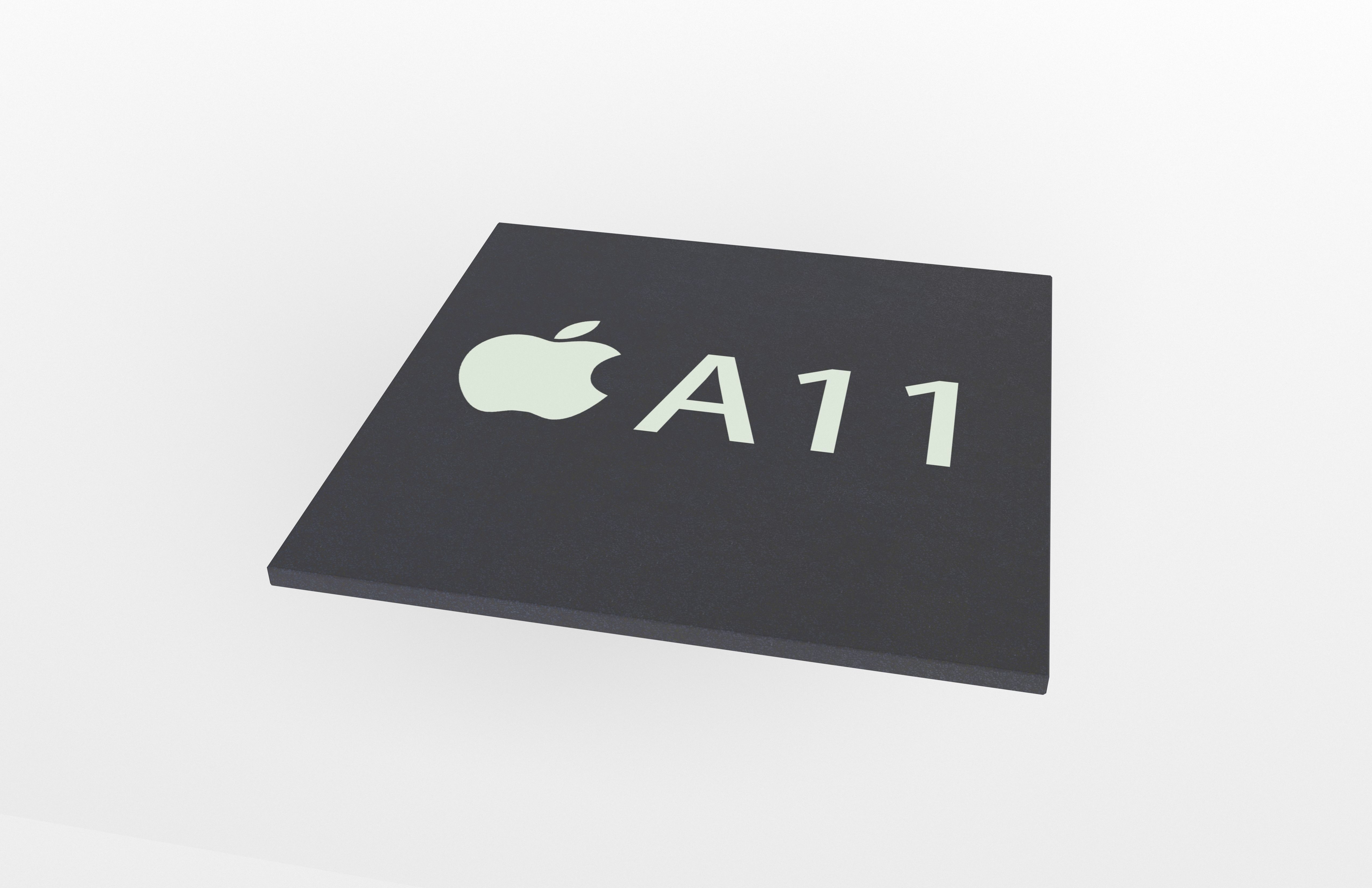 Apple CPU A11 Low-poly 3D model_2