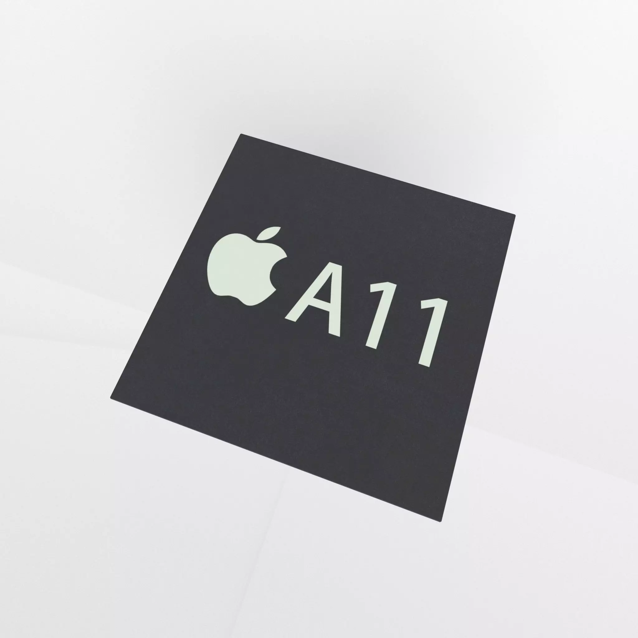 Apple CPU A11 Low-poly 3D model_0