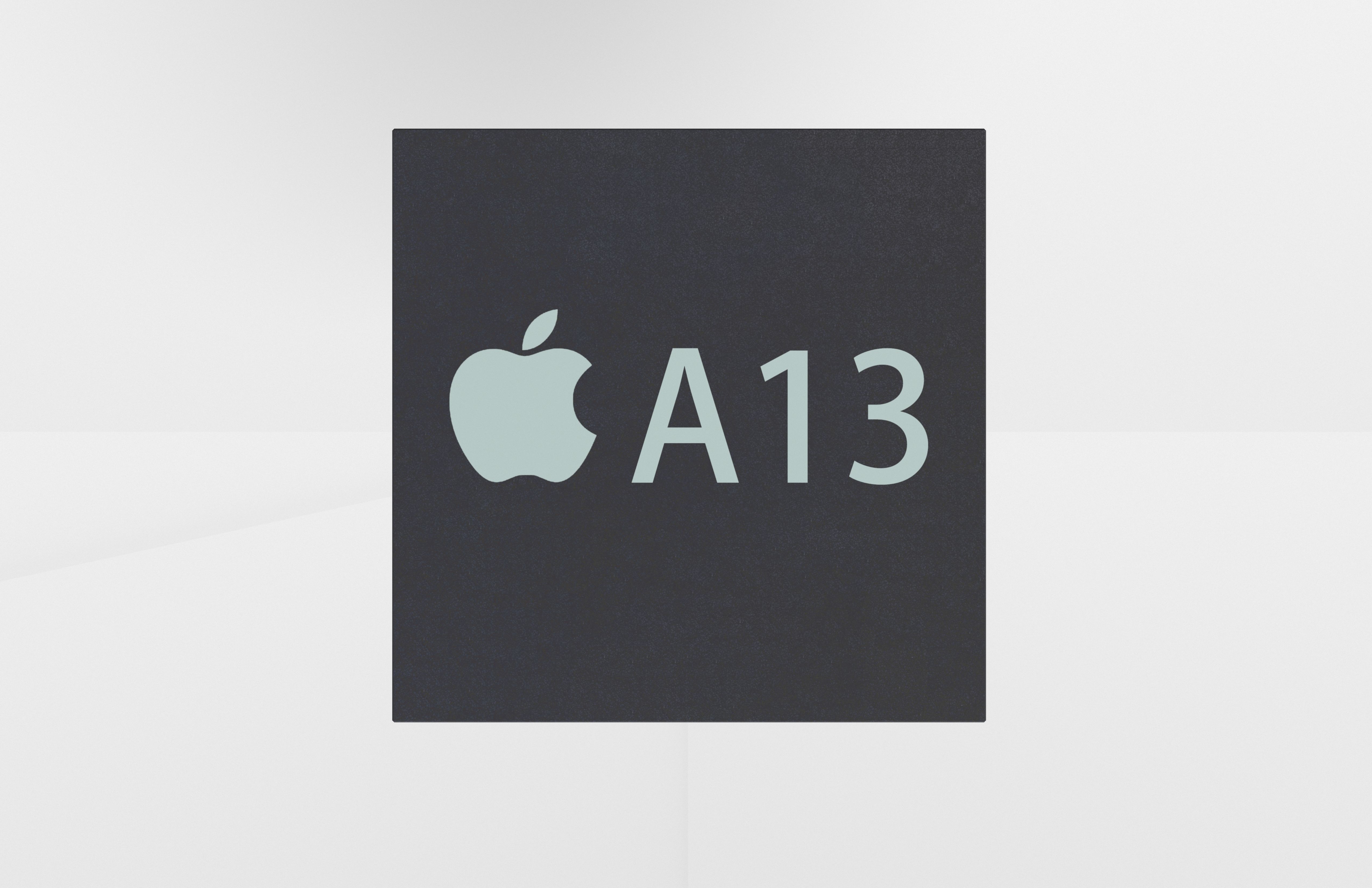 Apple CPU A13 Low-poly 3D model_3