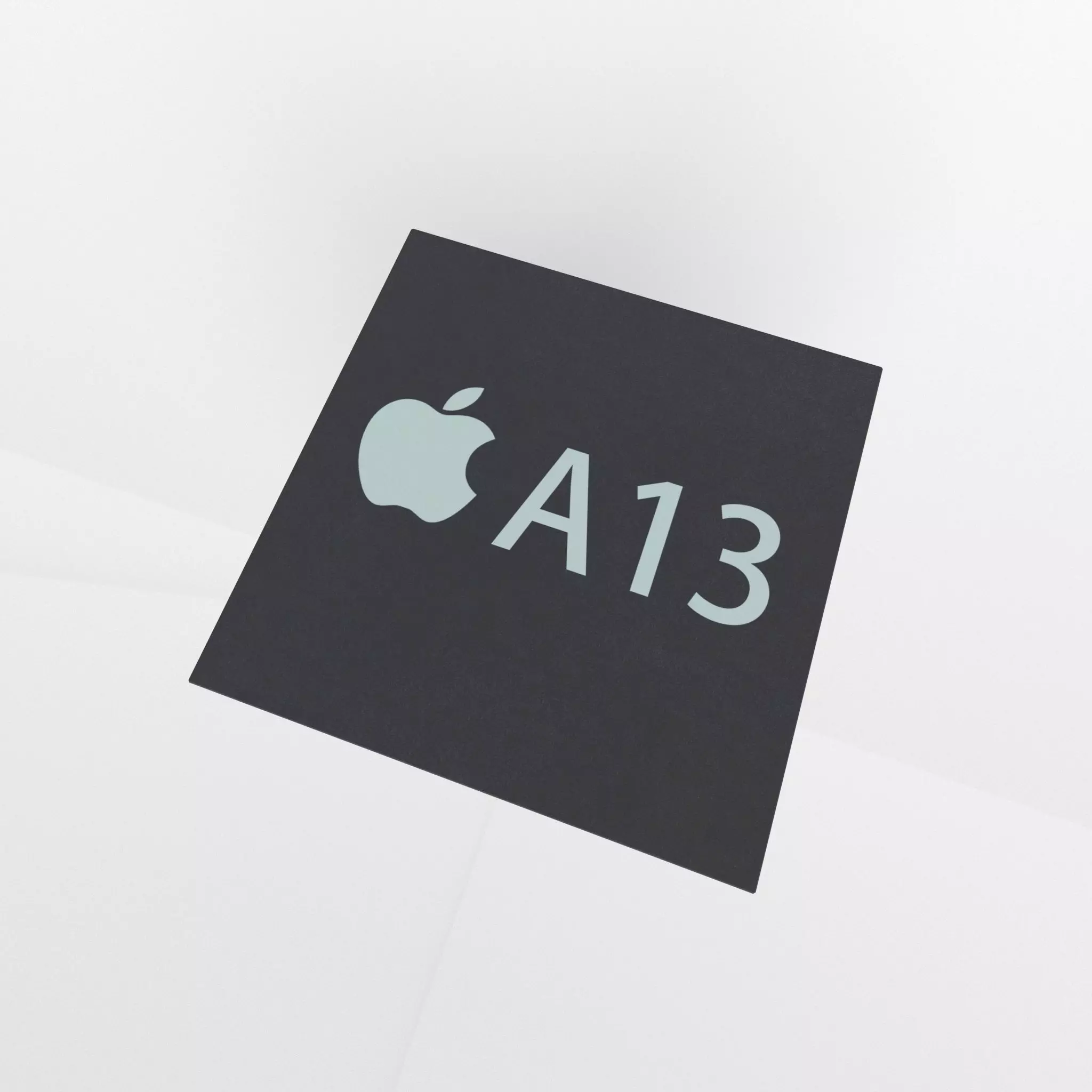 Apple CPU A13 Low-poly 3D model_0