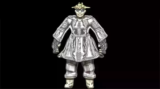 High-Poly Classical Clothed Model Two