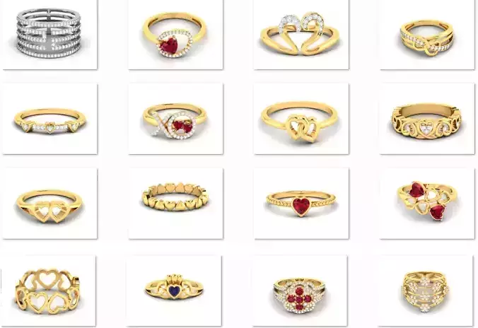 28 Love valentine ring  3dm render details 3D print model
