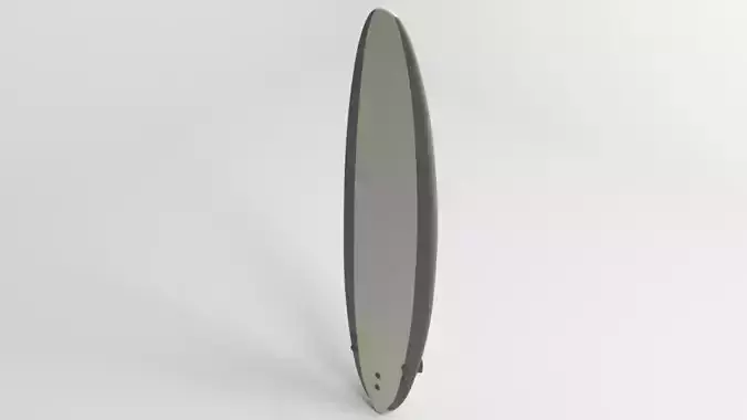 Funboard Surfboard 3D model