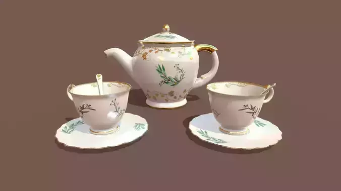 Teaset porcelain teapot