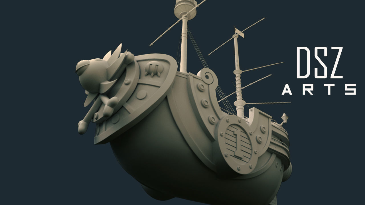 3D Thousand Sunny - One Piece by DSZarts 3D model_9