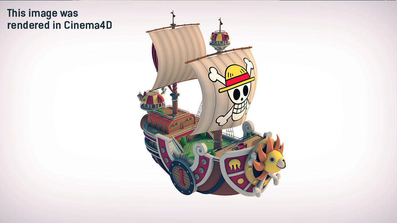 3D Thousand Sunny - One Piece by DSZarts 3D model_4