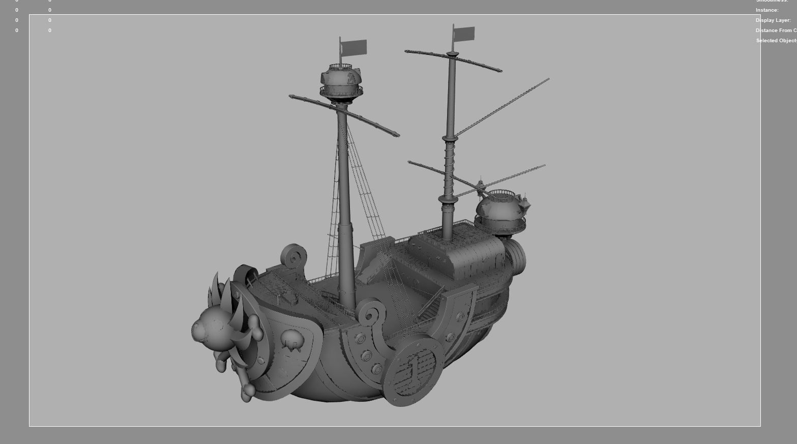 3D Thousand Sunny - One Piece by DSZarts 3D model_10