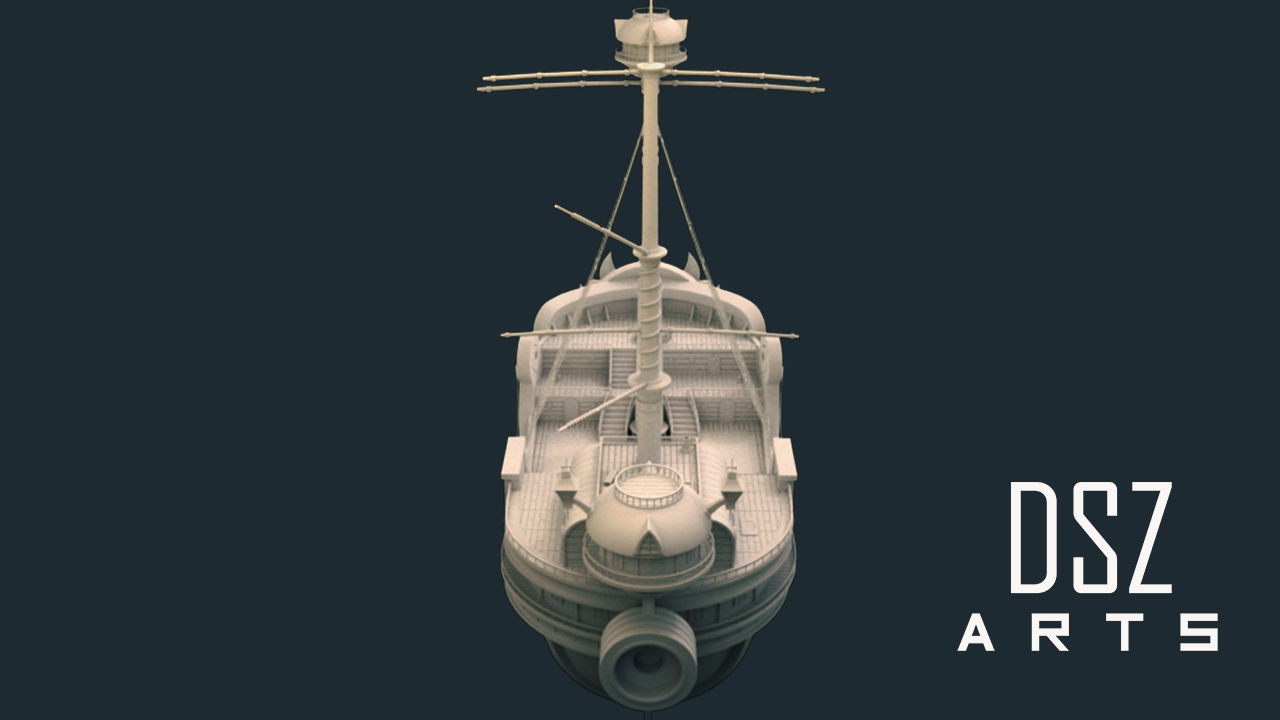 3D Thousand Sunny - One Piece by DSZarts 3D model_11