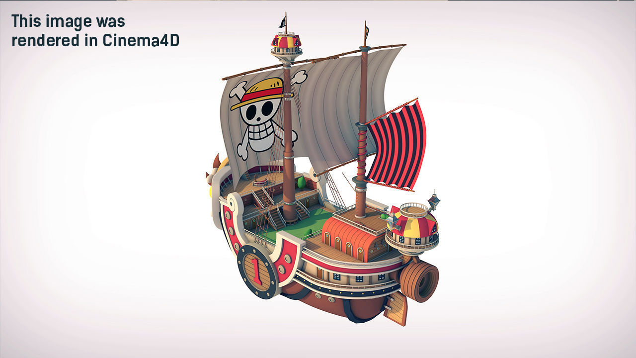 3D Thousand Sunny - One Piece by DSZarts 3D model_5