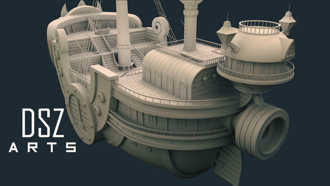 3D Thousand Sunny - One Piece by DSZarts 3D model_6