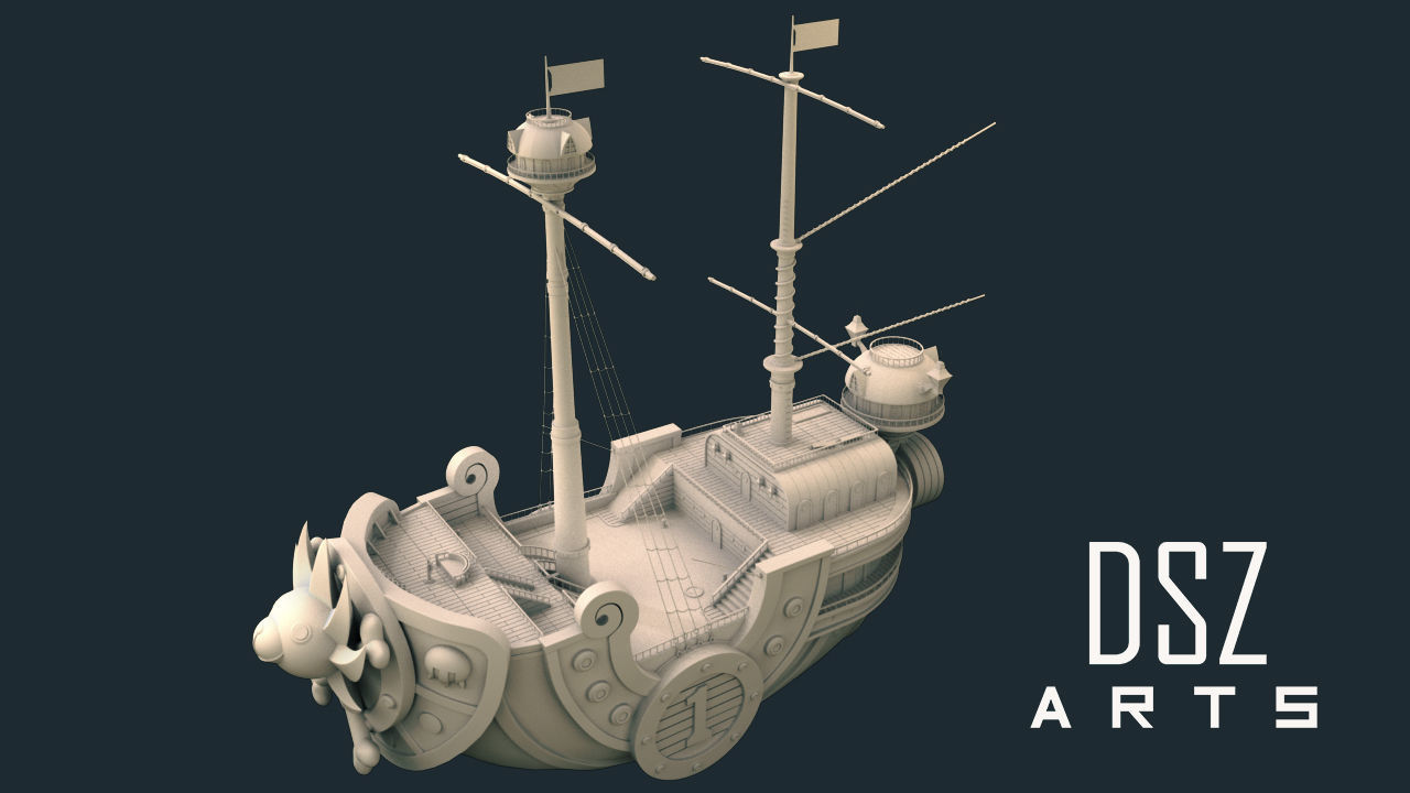3D Thousand Sunny - One Piece by DSZarts 3D model_13