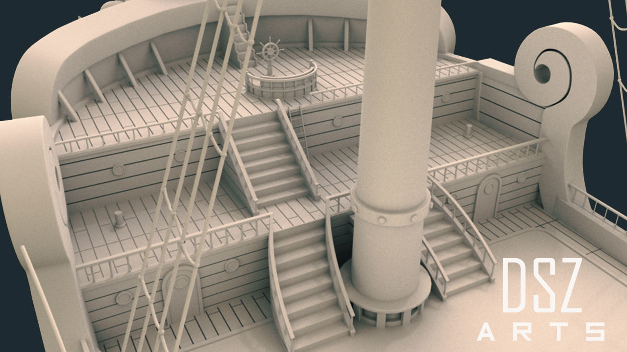 3D Thousand Sunny - One Piece by DSZarts 3D model_12