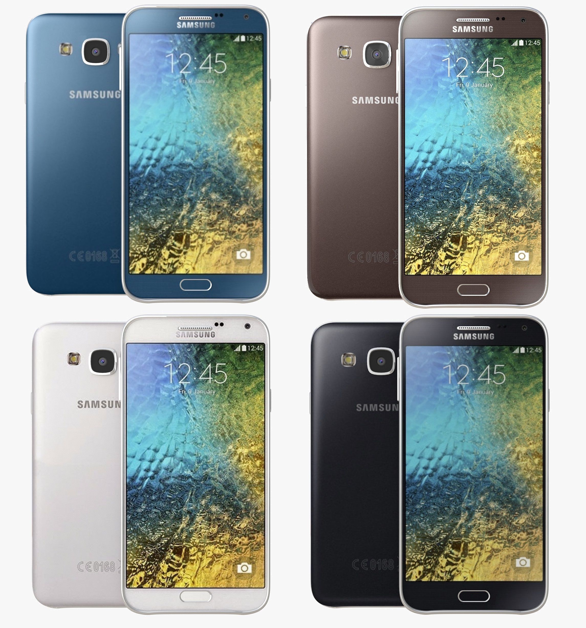 Samsung galaxy e5 all color 3D model_1