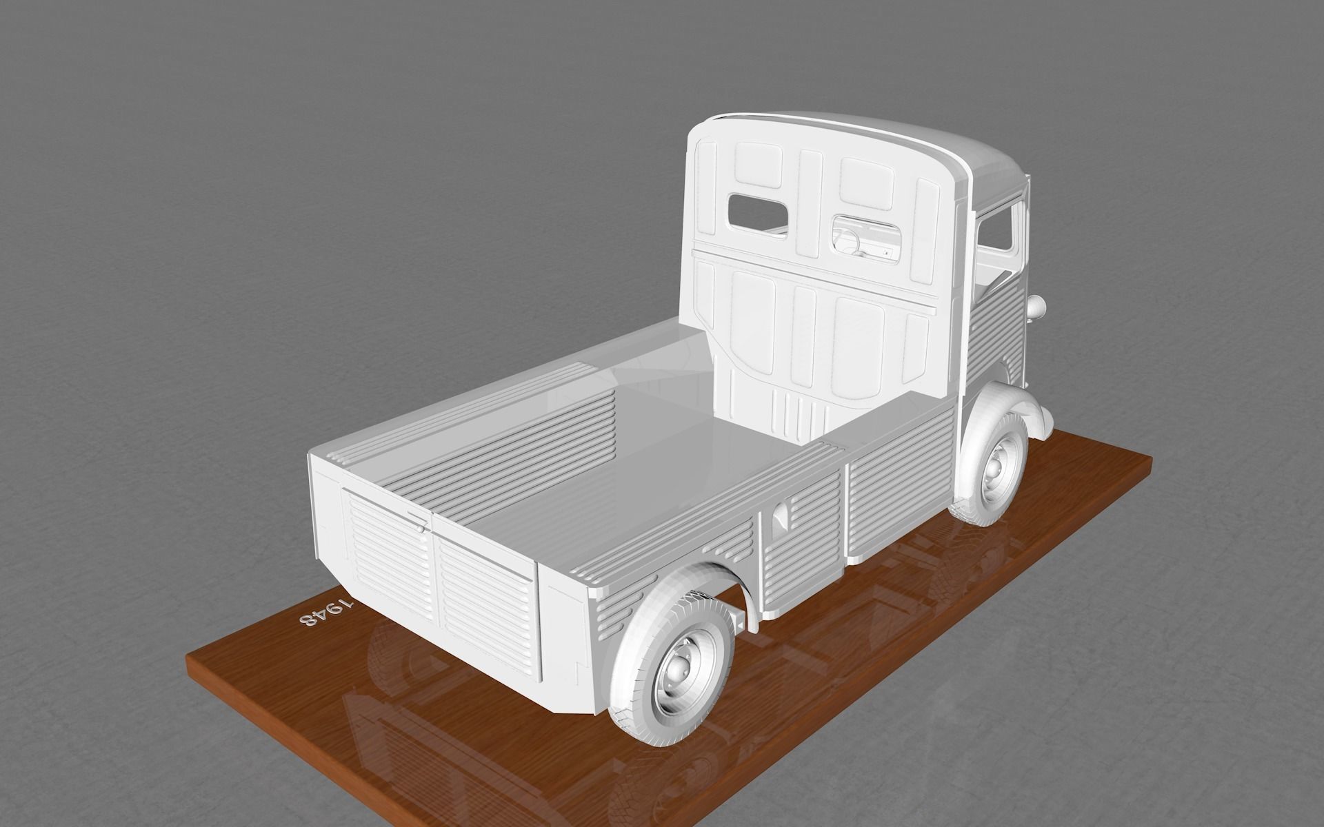 CITROEN HY PICKUP 1948 3D print model_9