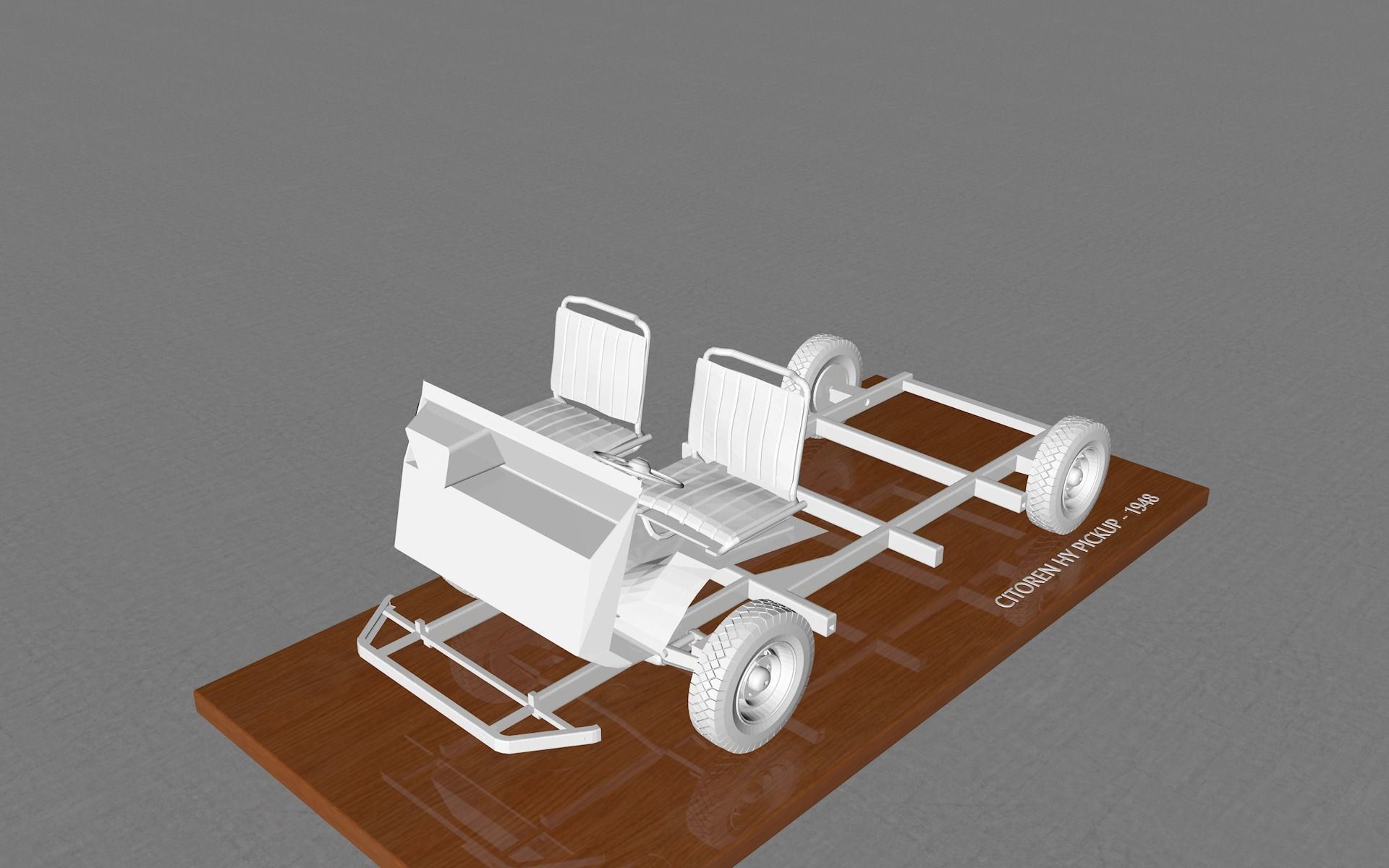 CITROEN HY PICKUP 1948 3D print model_4