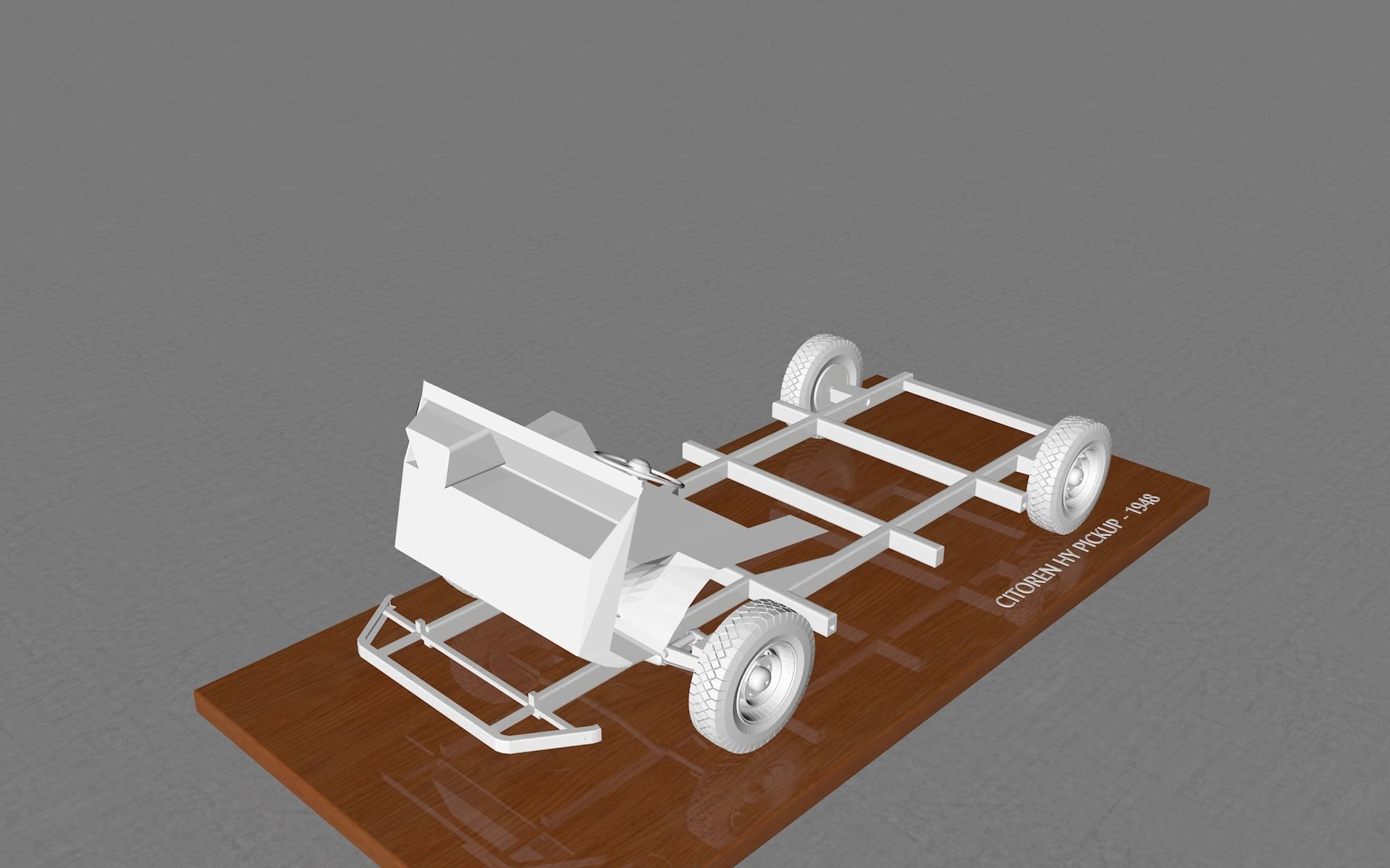 CITROEN HY PICKUP 1948 3D print model_3