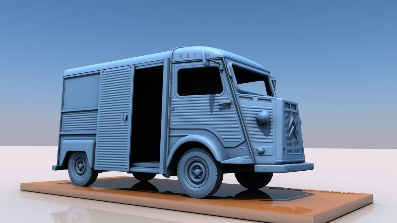 CITROEN HY VAN 1948 3D print model_4