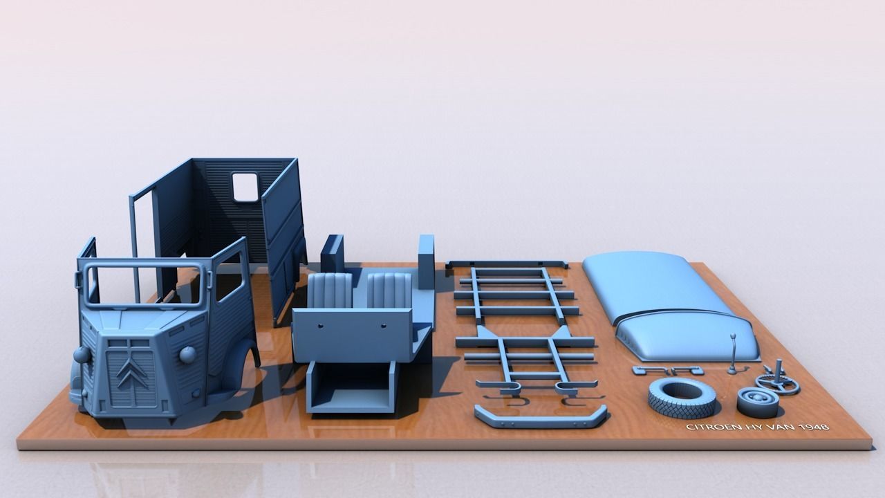 CITROEN HY VAN 1948 3D print model_5