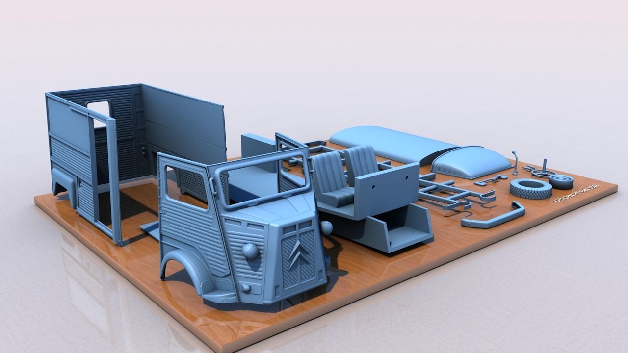 CITROEN HY VAN 1948 3D print model_6