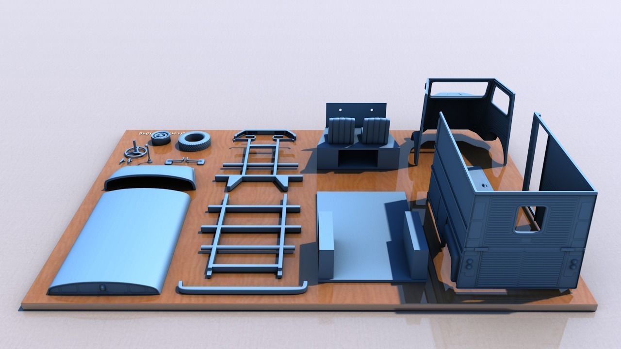 CITROEN HY VAN 1948 3D print model_8