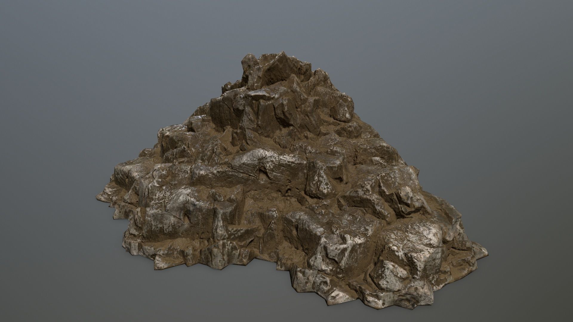 rocks rock Low-poly 3D model_10