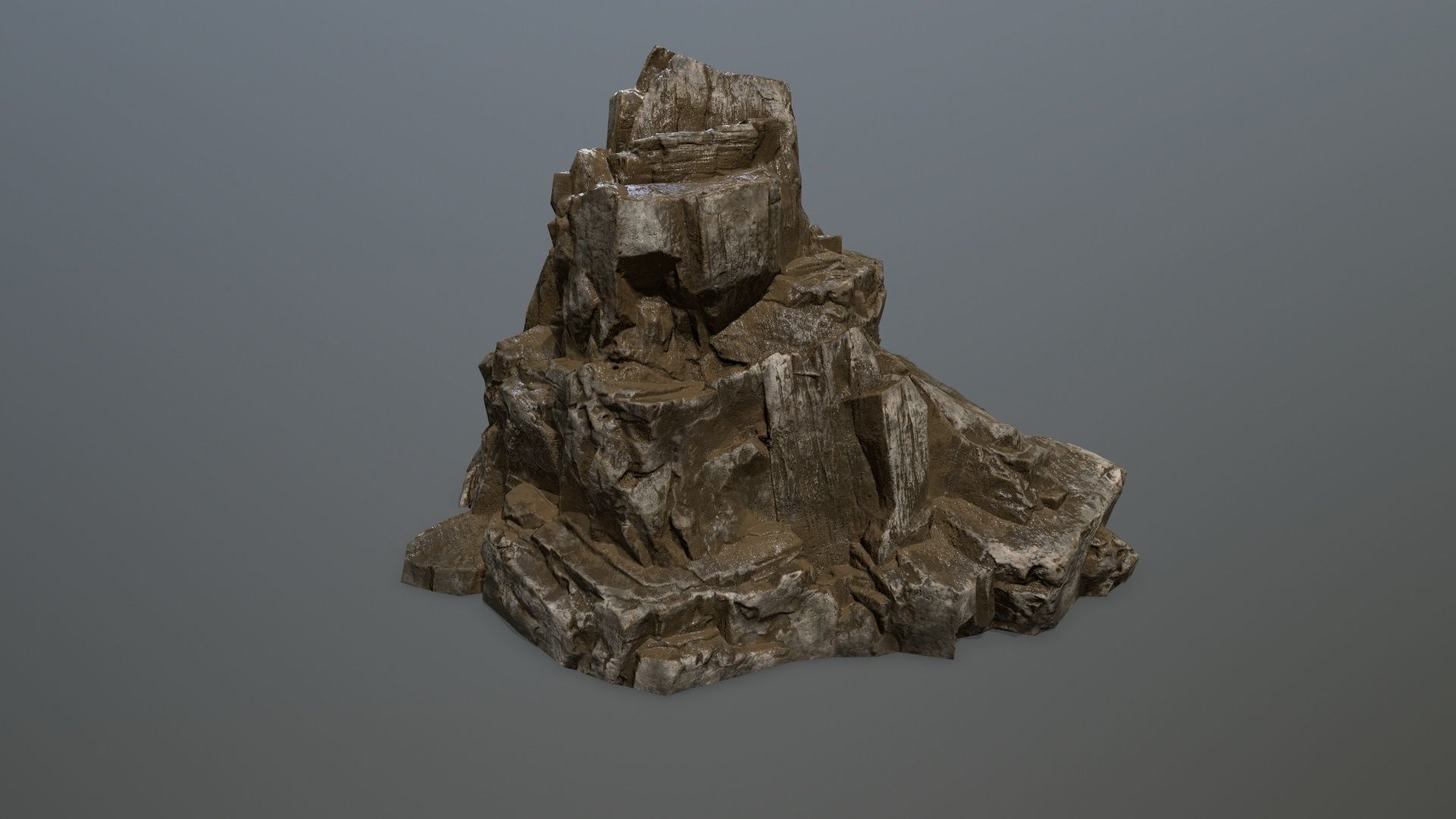 rocks rock Low-poly 3D model_15