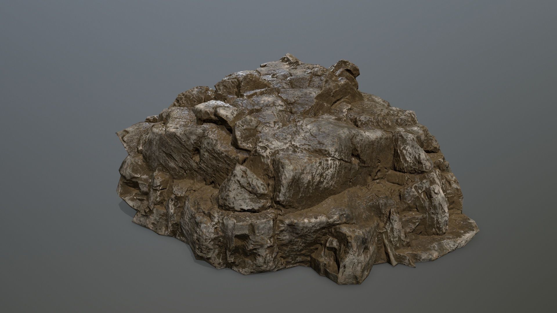 rocks rock Low-poly 3D model_14