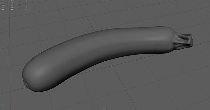 ZUCCHINI Low-poly 3D model 2