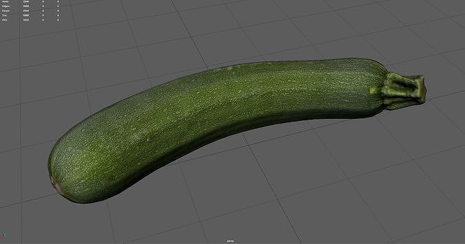 ZUCCHINI Low-poly 3D model 3