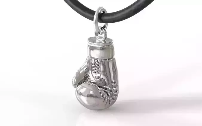 Boxing glove pendant 3D print model
