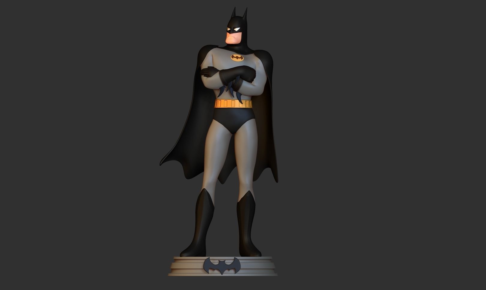 Batman - stylized 3D print model_9