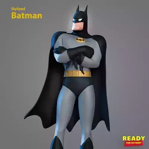 Batman - stylized 3D print model