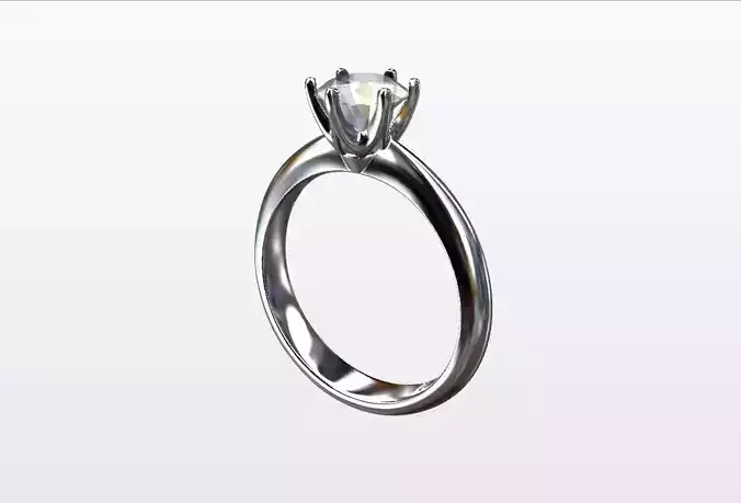 engagement ring 3D print model